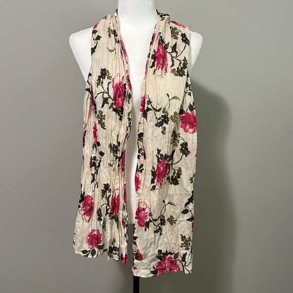 Jackpot Organic Crepe Cotton Floral Print Scarf - Picture 7 of 8